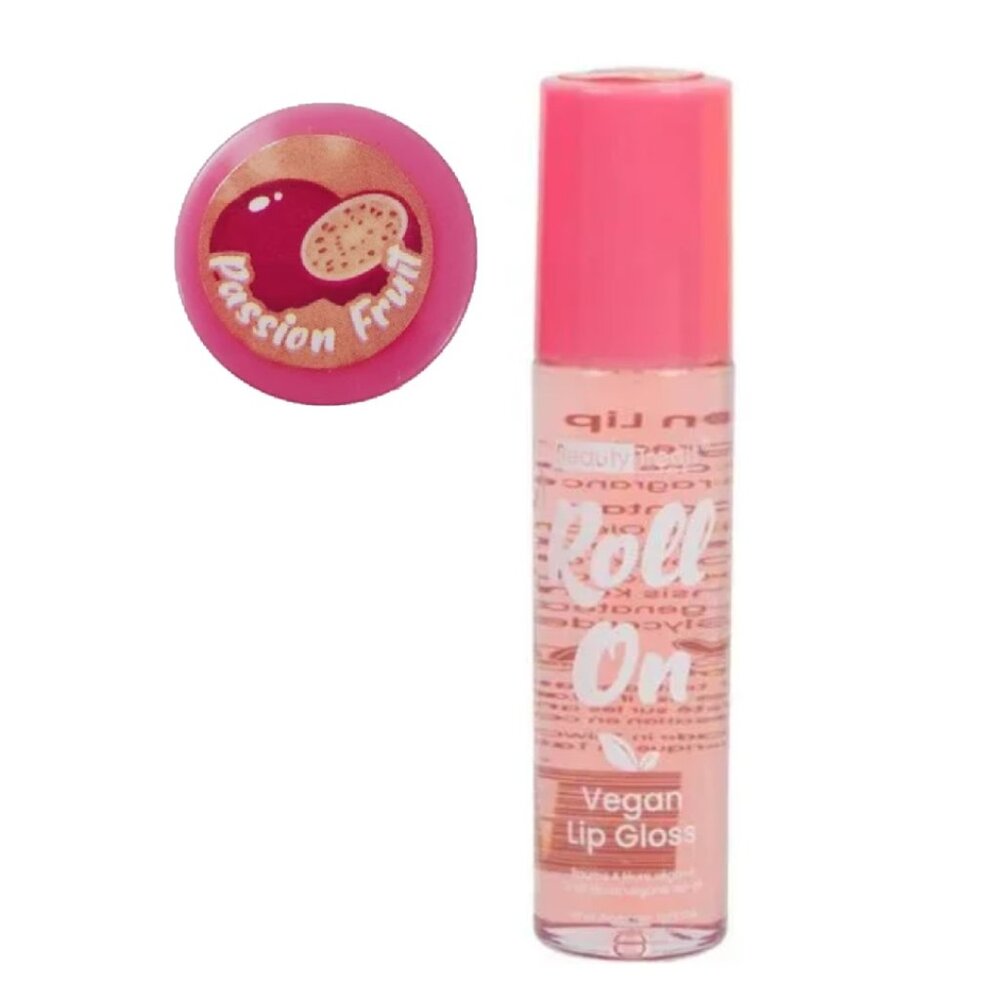 🍭7/$15 Beauty Treats Roll On Vegan Lip Gloss Passionfruit